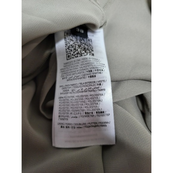 Marciano Tan Unique Neckline With Gathered Fabric Cut-out Long Sleeve - Picture 7 of 7